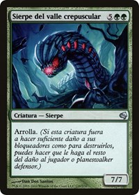 Duskdale Wurm (Spanish) - "Sierpe del valle crepuscular", Magic Encyclopedia 2011 (Salvat)