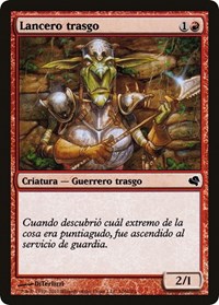 Goblin Piker (Spanish) - "Lancero trasgo", Magic Encyclopedia 2011 (Salvat)