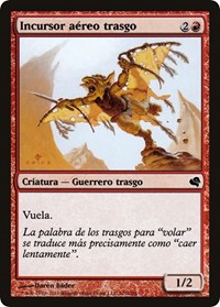 Goblin Sky Raider (Spanish) - "Incursor aereo trasgo", Magic Encyclopedia 2011 (Salvat)