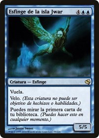 Sphinx of Jwar Isle (Spanish) - "Esfinge de la isla Jwar", Magic Encyclopedia 2011 (Salvat)