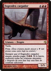 Hellkite Charger (Spanish) - "Engendro cargador", Magic Encyclopedia 2011 (Salvat)