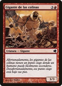 Hill Giant (Spanish) - "Gigante de las colinas", Magic Encyclopedia 2011 (Salvat)