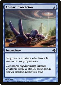 Unsummon (Spanish) - "Anular invocacion", Magic Encyclopedia 2011 (Salvat)