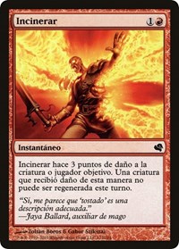 Incinerate (Spanish) - "Incinerar", Magic Encyclopedia 2011 (Salvat)
