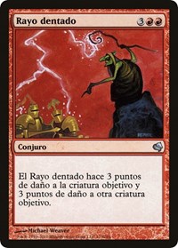 Jagged Lightning (Spanish) - "Rayo dentado", Magic Encyclopedia 2011 (Salvat)