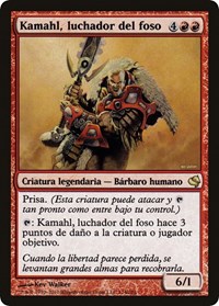 Kamahl, Pit Fighter (Spanish) - "Kamahl, luchador del foso", Magic Encyclopedia 2011 (Salvat)