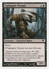 Nezumi Cutthroat (Italian) - "Tagliagole Nezumi" (A17), Magic Encyclopedia 2005 (Salvat/Hachette)