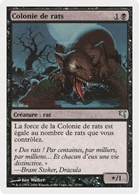Swarm of Rats (French) - "Colonie de rats" (A27), Magic Encyclopedia 2005 (Salvat/Hachette)