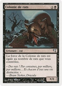 Swarm of Rats (French) - "Colonie de rats" (A14), Magic Encyclopedia 2005 (Salvat/Hachette)