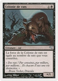 Swarm of Rats (French) - "Colonie de rats" (A2), Magic Encyclopedia 2005 (Salvat/Hachette)