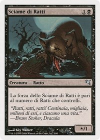 Swarm of Rats (Italian) - "Sciame di rats" (A2), Magic Encyclopedia 2005 (Salvat/Hachette)