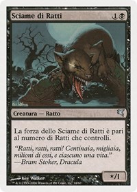 Swarm of Rats (Italian) - "Sciame di rats" (A14), Magic Encyclopedia 2005 (Salvat/Hachette)