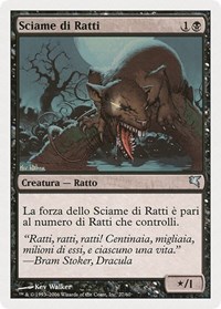 Swarm of Rats (Italian) - "Sciame di rats" (A27), Magic Encyclopedia 2005 (Salvat/Hachette)