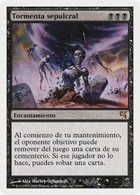Gravestorm (Spanish) - "Tormenta sepulcral", Magic Encyclopedia 2005 (Salvat/Hachette)