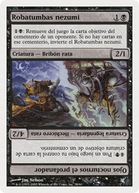 Nezumi Graverobber // Nighteyes the Desecrator (Spanish) - "Robatumbas nezumi" (A38), Magic Encyclopedia 2005 (Salvat/Hachette)
