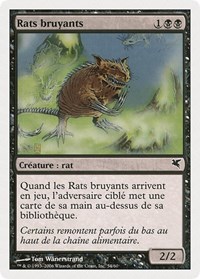 Chittering Rats (French) - "Rats bruyants" (A54), Magic Encyclopedia 2005 (Salvat/Hachette)