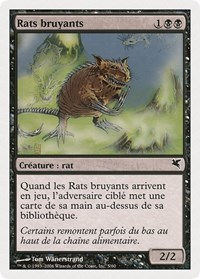Chittering Rats (French) - "Rats bruyants" (A5), Magic Encyclopedia 2005 (Salvat/Hachette)