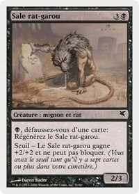 Dirty Wererat (French) - "Sale rat-garou" (A31), Magic Encyclopedia 2005 (Salvat/Hachette)