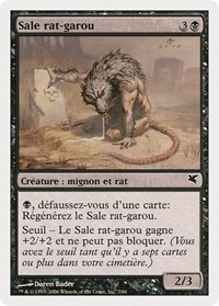 Dirty Wererat (French) - "Sale rat-garou" (A7), Magic Encyclopedia 2005 (Salvat/Hachette)