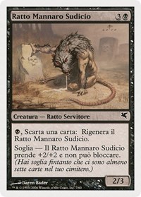 Dirty Wererat (Italian) - "Ratto Mannaro Sudicio" (A7), Magic Encyclopedia 2005 (Salvat/Hachette)