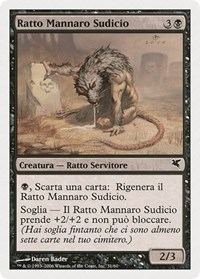 Dirty Wererat (Italian) - "Ratto Mannaro Sudicio" (A31), Magic Encyclopedia 2005 (Salvat/Hachette)
