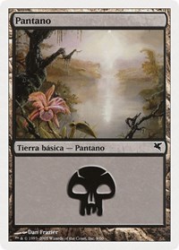 Swamp (Spanish) - "Pantano" (A9), Magic Encyclopedia 2005 (Salvat/Hachette)