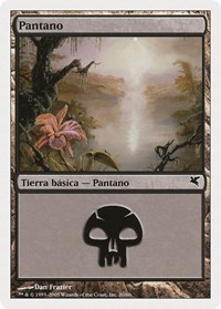 Swamp (Spanish) - "Pantano" (A20), Magic Encyclopedia 2005 (Salvat/Hachette)