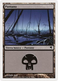 Swamp (Spanish) - "Pantano" (F20), Magic Encyclopedia 2005 (Salvat/Hachette)