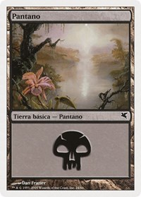 Swamp (Spanish) - "Pantano" (A24), Magic Encyclopedia 2005 (Salvat/Hachette)