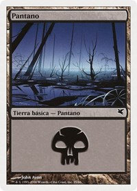 Swamp (Spanish) - "Pantano" (F35), Magic Encyclopedia 2005 (Salvat/Hachette)