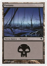 Swamp (Spanish) - "Pantano" (A36), Magic Encyclopedia 2005 (Salvat/Hachette)