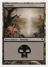 Swamp (Spanish) - "Pantano" (E36), Magic Encyclopedia 2005 (Salvat/Hachette)