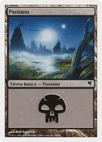Swamp (Spanish) - "Pantano" (A46), Magic Encyclopedia 2005 (Salvat/Hachette)