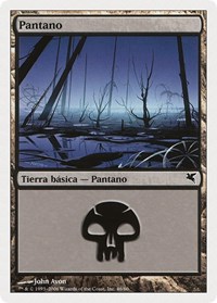 Swamp (Spanish) - "Pantano" (D46), Magic Encyclopedia 2005 (Salvat/Hachette)