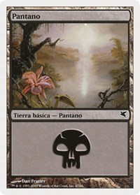 Swamp (Spanish) - "Pantano" (A47), Magic Encyclopedia 2005 (Salvat/Hachette)