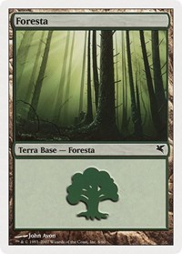 Forest (Spanish) - "Bosque" (K8), Magic Encyclopedia 2005 (Salvat/Hachette)