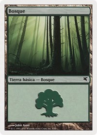 Forest (Spanish) - "Bosque" (J9), Magic Encyclopedia 2005 (Salvat/Hachette)
