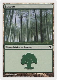 Forest (Spanish) - "Bosque" (B11), Magic Encyclopedia 2005 (Salvat/Hachette)