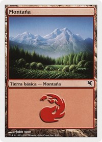 Mountain (Spanish) - "Montana" (I9), Magic Encyclopedia 2005 (Salvat/Hachette)