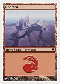 Mountain (Spanish) - "Montana" (D10), Magic Encyclopedia 2005 (Salvat/Hachette)