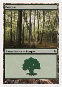 Forest (Spanish) - "Bosque" (B21), Magic Encyclopedia 2005 (Salvat/Hachette)
