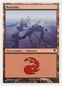 Mountain (Spanish) - "Montana" (I10), Magic Encyclopedia 2005 (Salvat/Hachette)