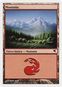 Mountain (Spanish) - "Montana" (C11), Magic Encyclopedia 2005 (Salvat/Hachette)