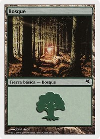 Forest (Spanish) - "Bosque" (J21), Magic Encyclopedia 2005 (Salvat/Hachette)