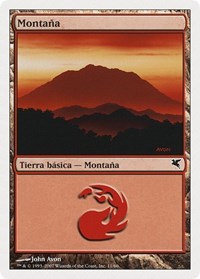 Mountain (Spanish) - "Montana" (I11), Magic Encyclopedia 2005 (Salvat/Hachette)