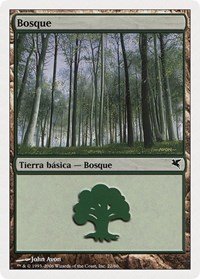 Forest (Spanish) - "Bosque" (B22), Magic Encyclopedia 2005 (Salvat/Hachette)