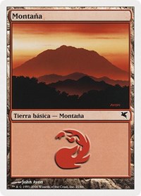 Mountain (Spanish) - "Montana" (D21), Magic Encyclopedia 2005 (Salvat/Hachette)