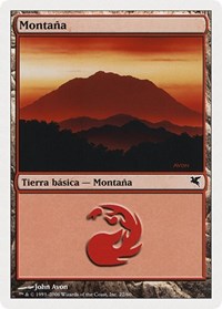 Mountain (Spanish) - "Montana" (C22), Magic Encyclopedia 2005 (Salvat/Hachette)
