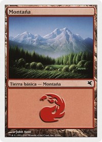 Mountain (Spanish) - "Montana" (I23), Magic Encyclopedia 2005 (Salvat/Hachette)