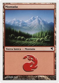 Mountain (Spanish) - "Montana" (C24), Magic Encyclopedia 2005 (Salvat/Hachette)